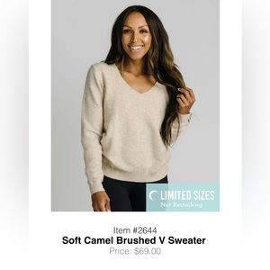 Zyia XXL camel sweater EUC